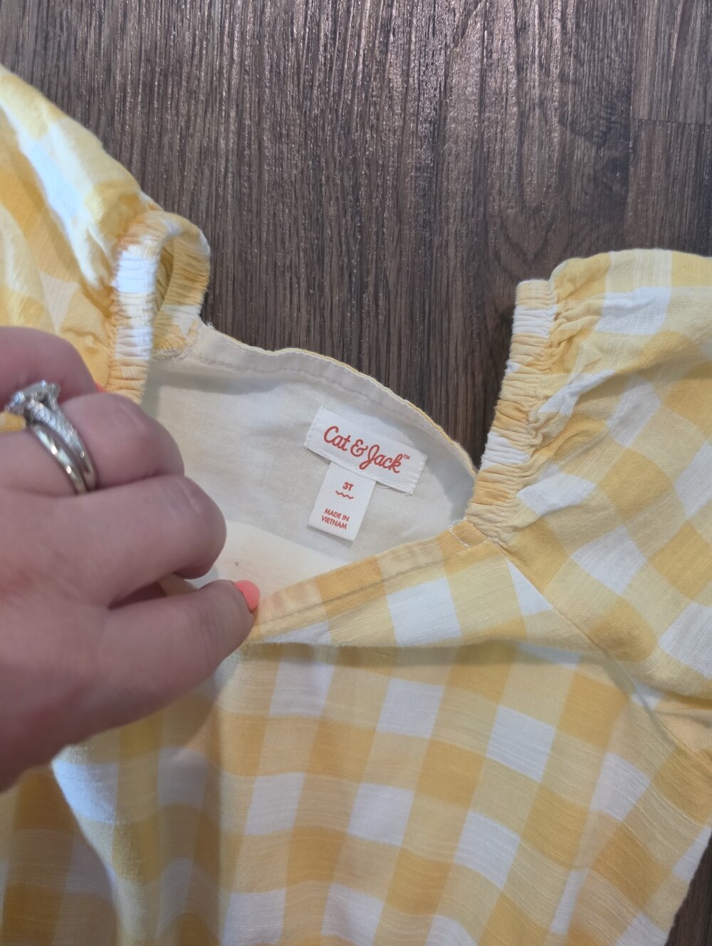 Gingham Romper - Picture 2 of 3
